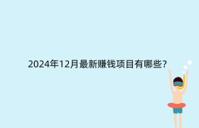 2024年12月最新赚钱项目有哪些？